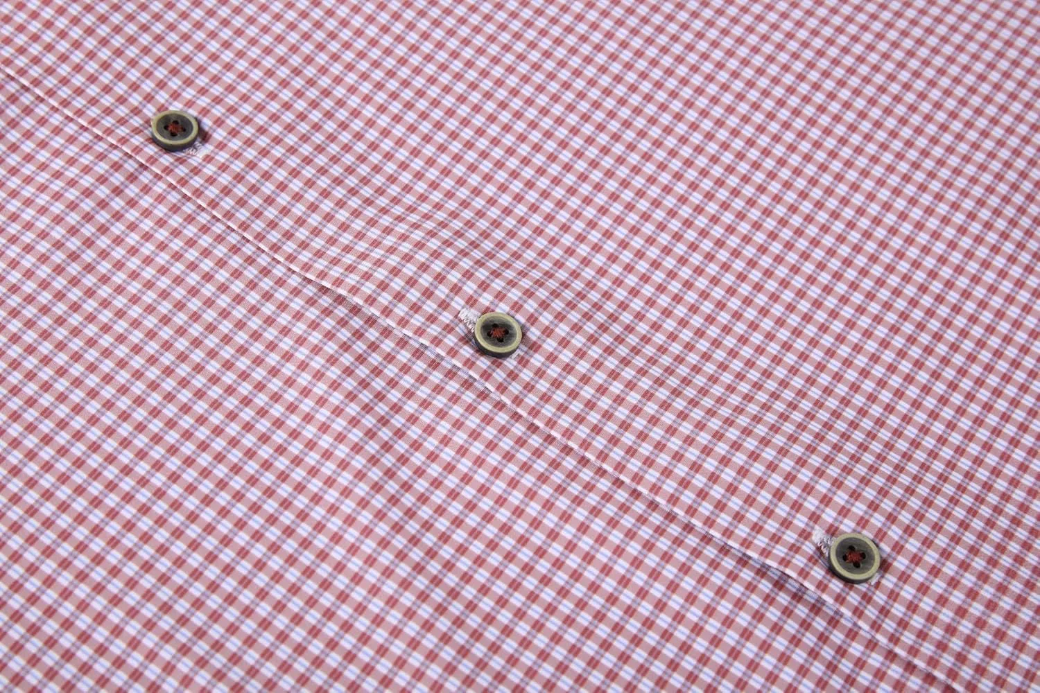 Alex Vando Mens Button Down Shirts Wrinkle Free 4-Way Stretch Short Sleeve Business Casual Shirt