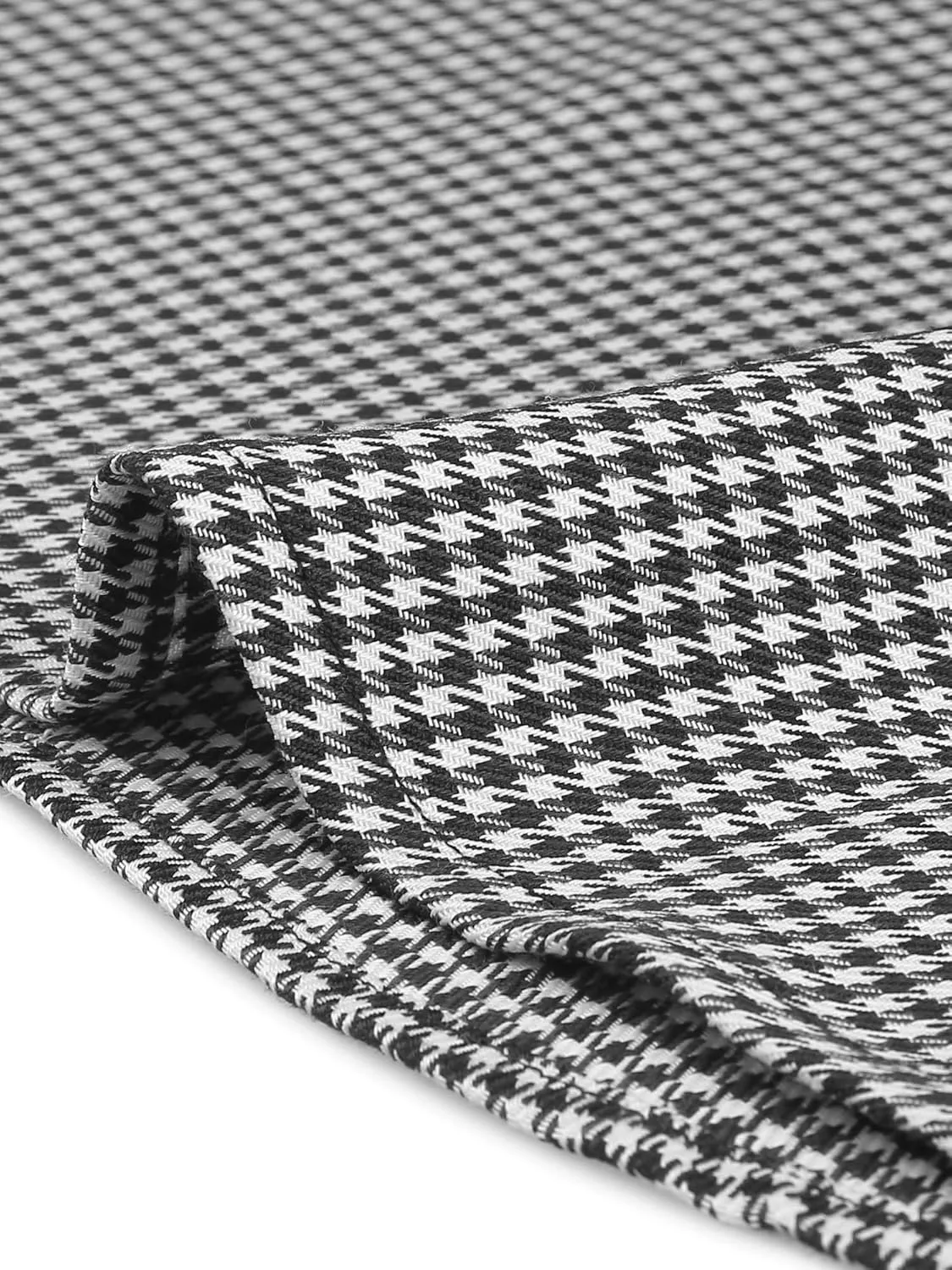 Allegra K Women's Plaid Dress Sleeveless Fit and Flare Houndstooth Work Dresses