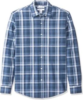 Amazon Essentials Men's Slim-Fit Long-Sleeve Poplin Shirt