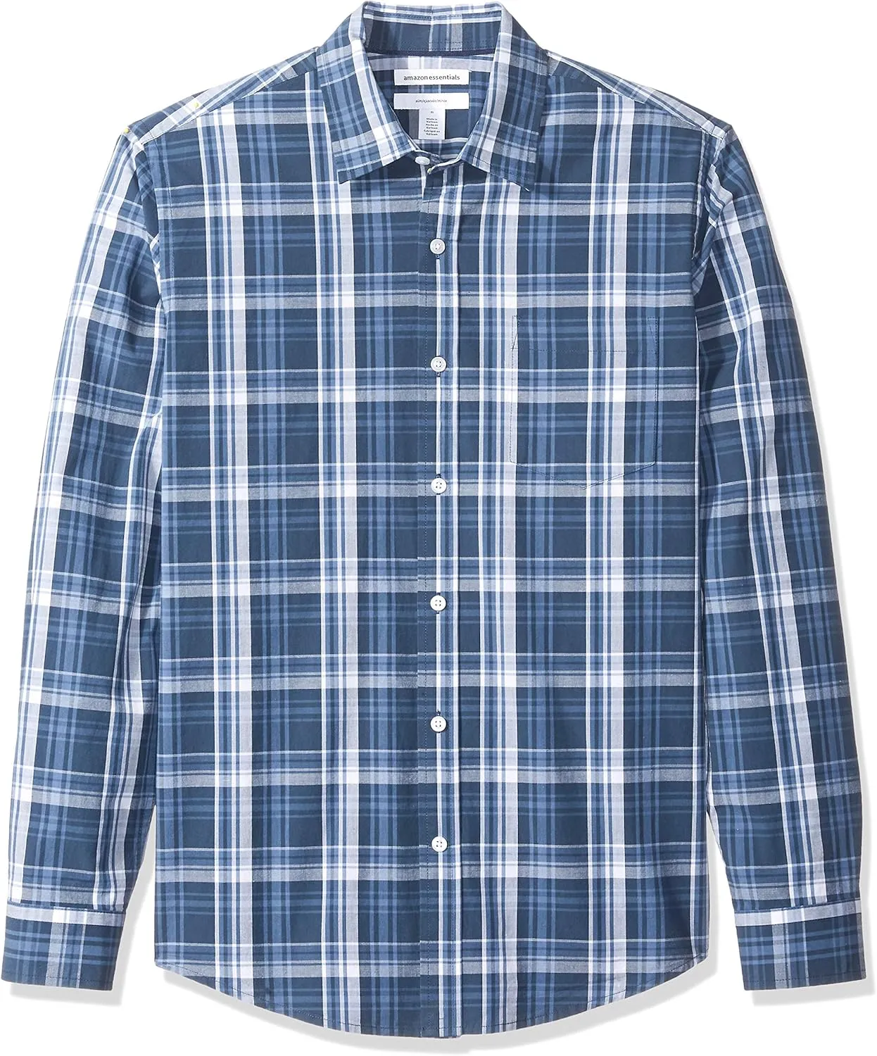 Amazon Essentials Men's Slim-Fit Long-Sleeve Poplin Shirt