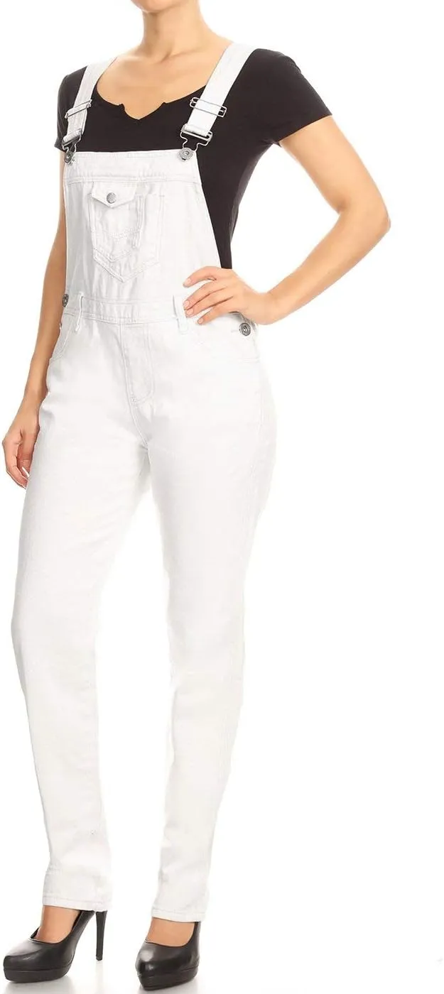Anna-Kaci Womens Loose Denim Overalls Pants Fashion Bib Jeans Jumpsuits for Women