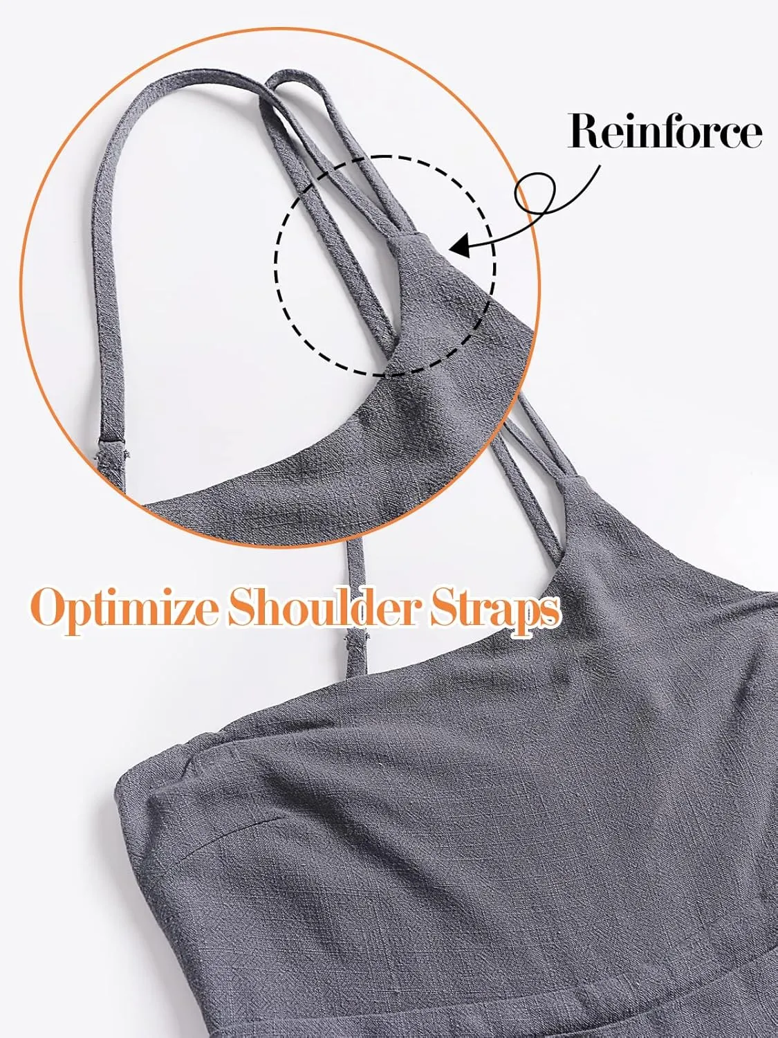 ANRABESS Women's Summer Straps One Shoulder High Waist Dressy Casual Wide Leg Linen Jumpsuit Romper Beach Travel Outfits