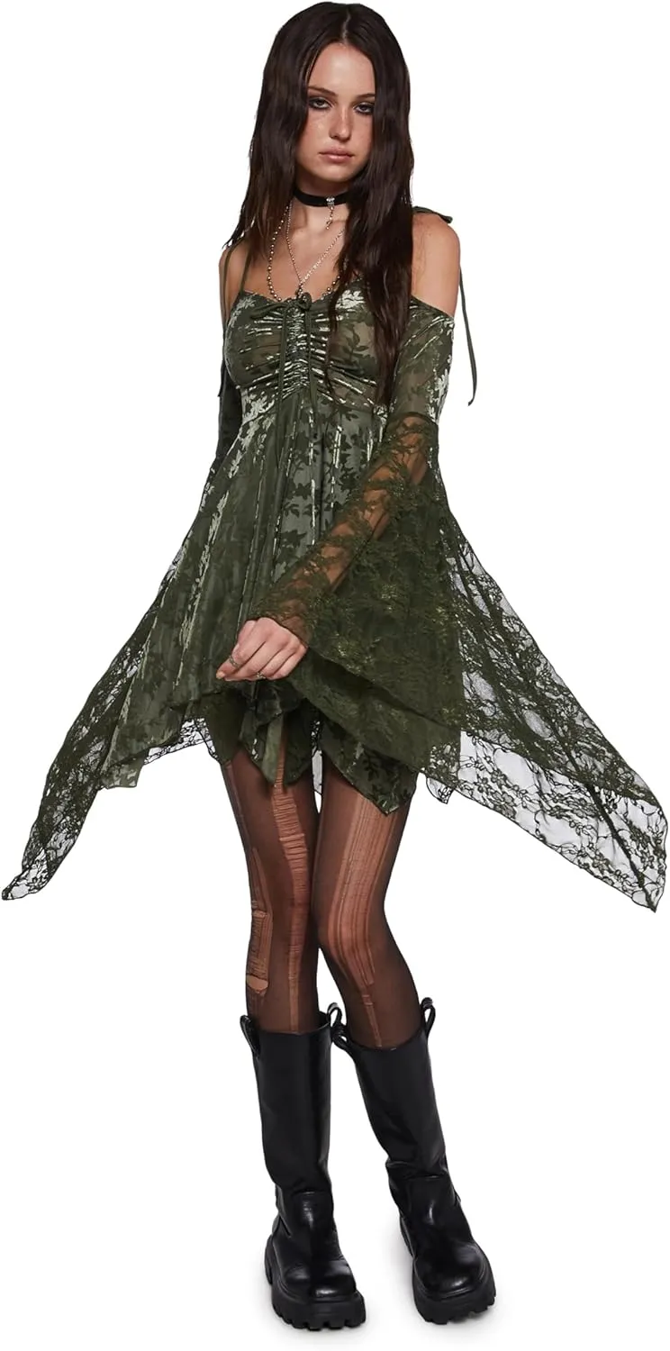 Dolls Kill F is for Fairies Handkerchief Dress by Current Mood Perfect for Fairycore Fashion