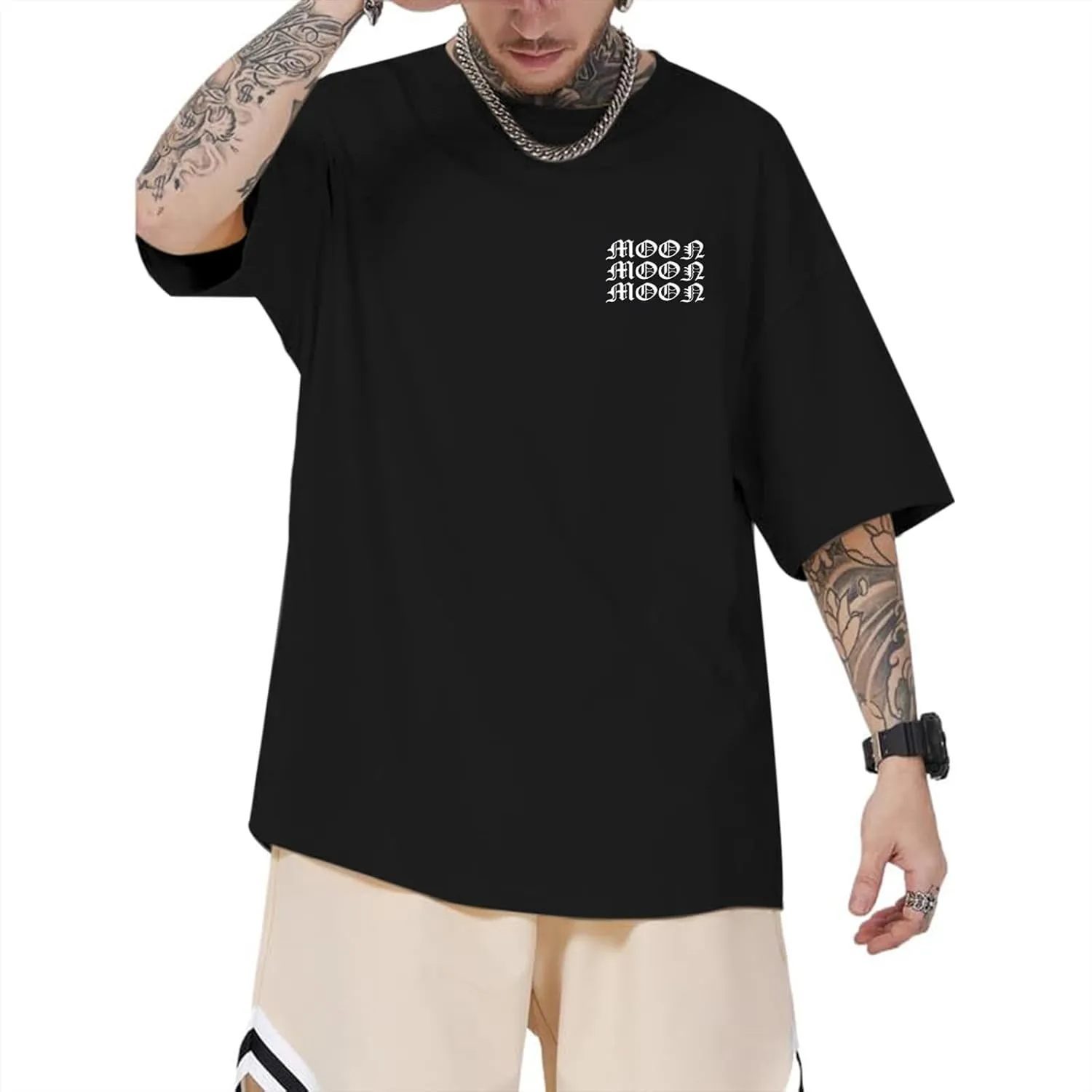 Kelxjia Men Oversized Graphic Tees Vintage Shirts Baggy Y2k Cotton T Shirts Harajuku Streetwear Summer Casual 90s Top Tshirt