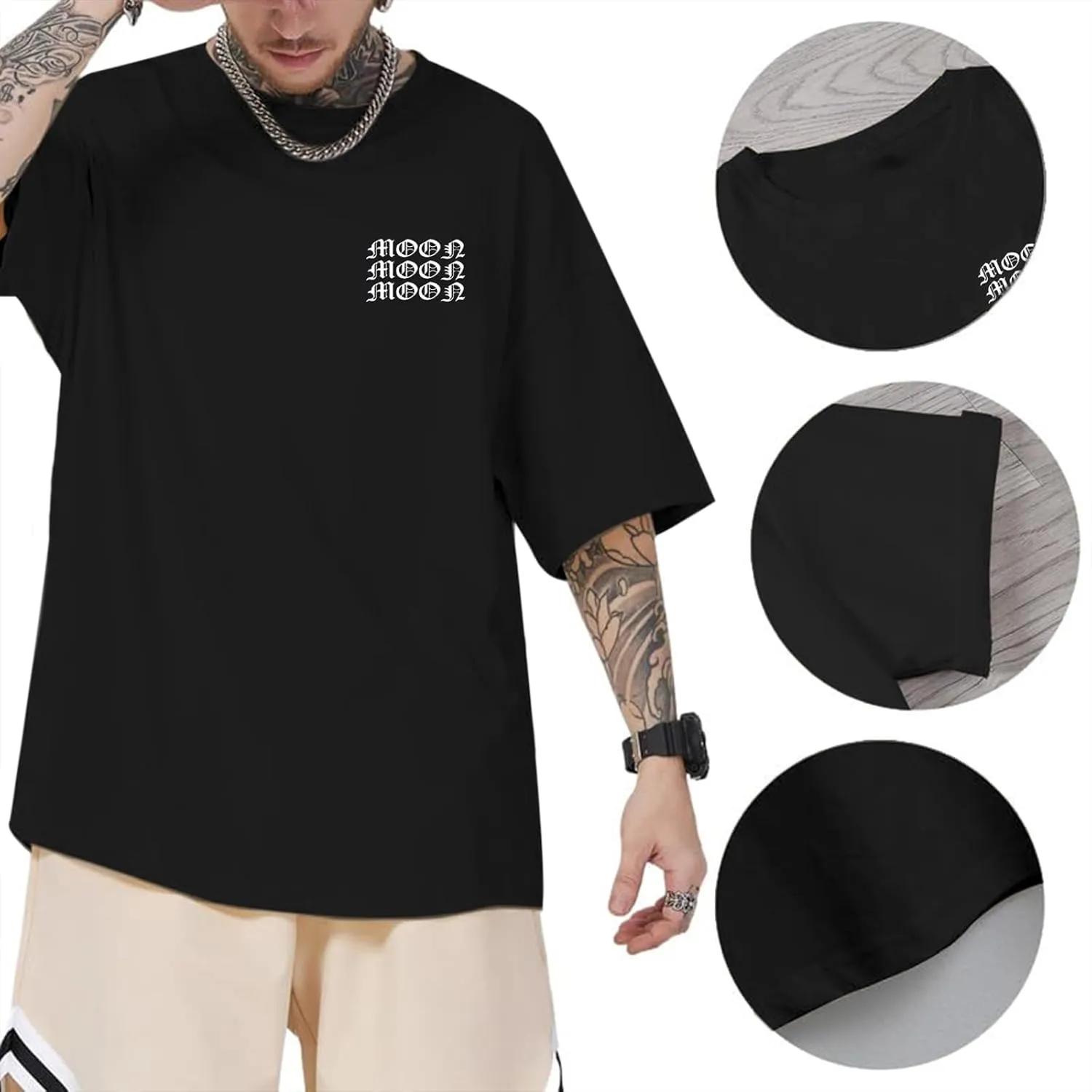 Kelxjia Men Oversized Graphic Tees Vintage Shirts Baggy Y2k Cotton T Shirts Harajuku Streetwear Summer Casual 90s Top Tshirt