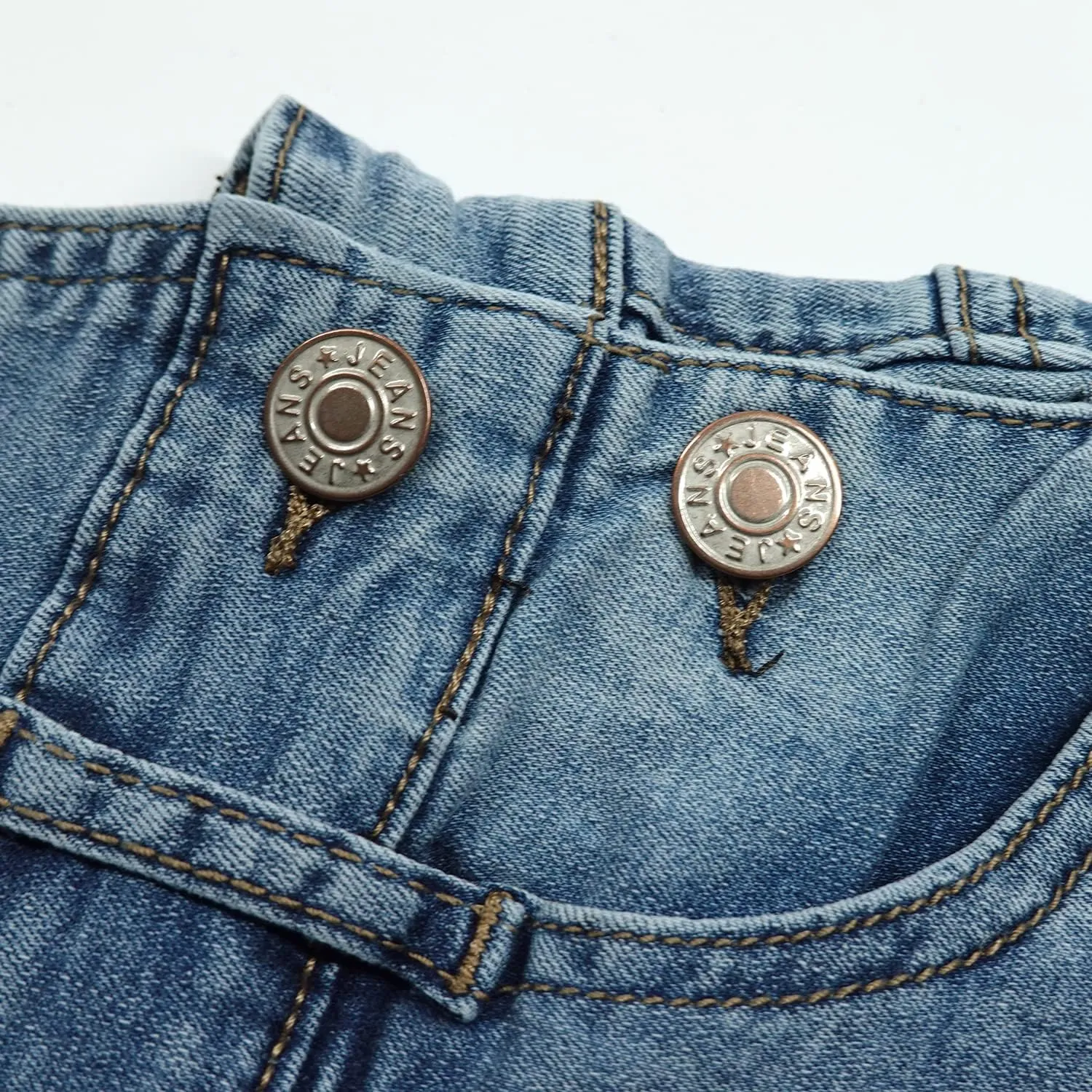 KIDSCOOL SPACE Baby Little Girls Denim Skirt,Ripped Soft Strechy Girls Summer Jeans Overalls Dress