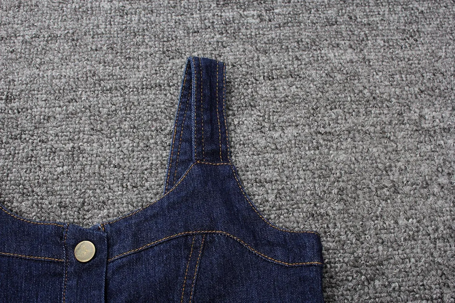 KIDSCOOL SPACE Girls Denim Overall Dress,Ripped Jeans Jumper