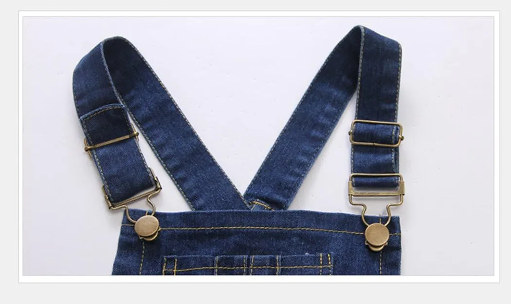 KIDSCOOL SPACE Girls Denim Skirts,Little Big Girls Soft Stretchy Jeans Overall Dress