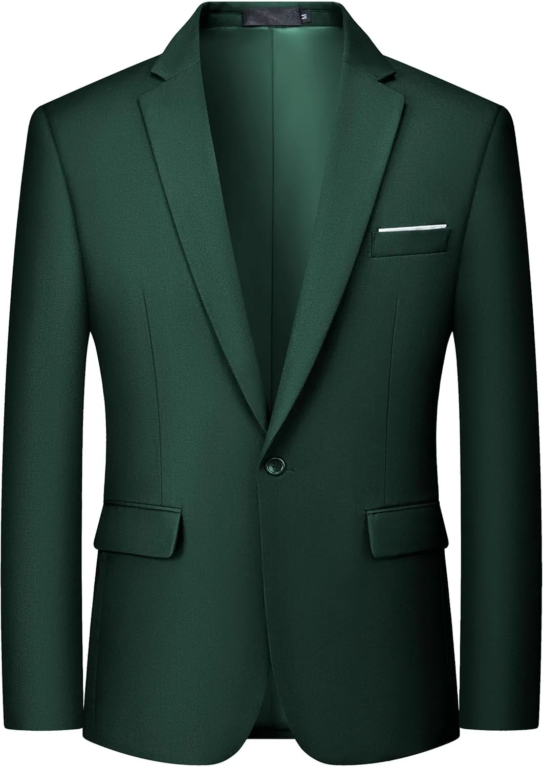 MAGE MALE Men's One Button Blazer Casual Solid Color Suit Jacket Slim Fit Lightweight Sport Coats Blazers