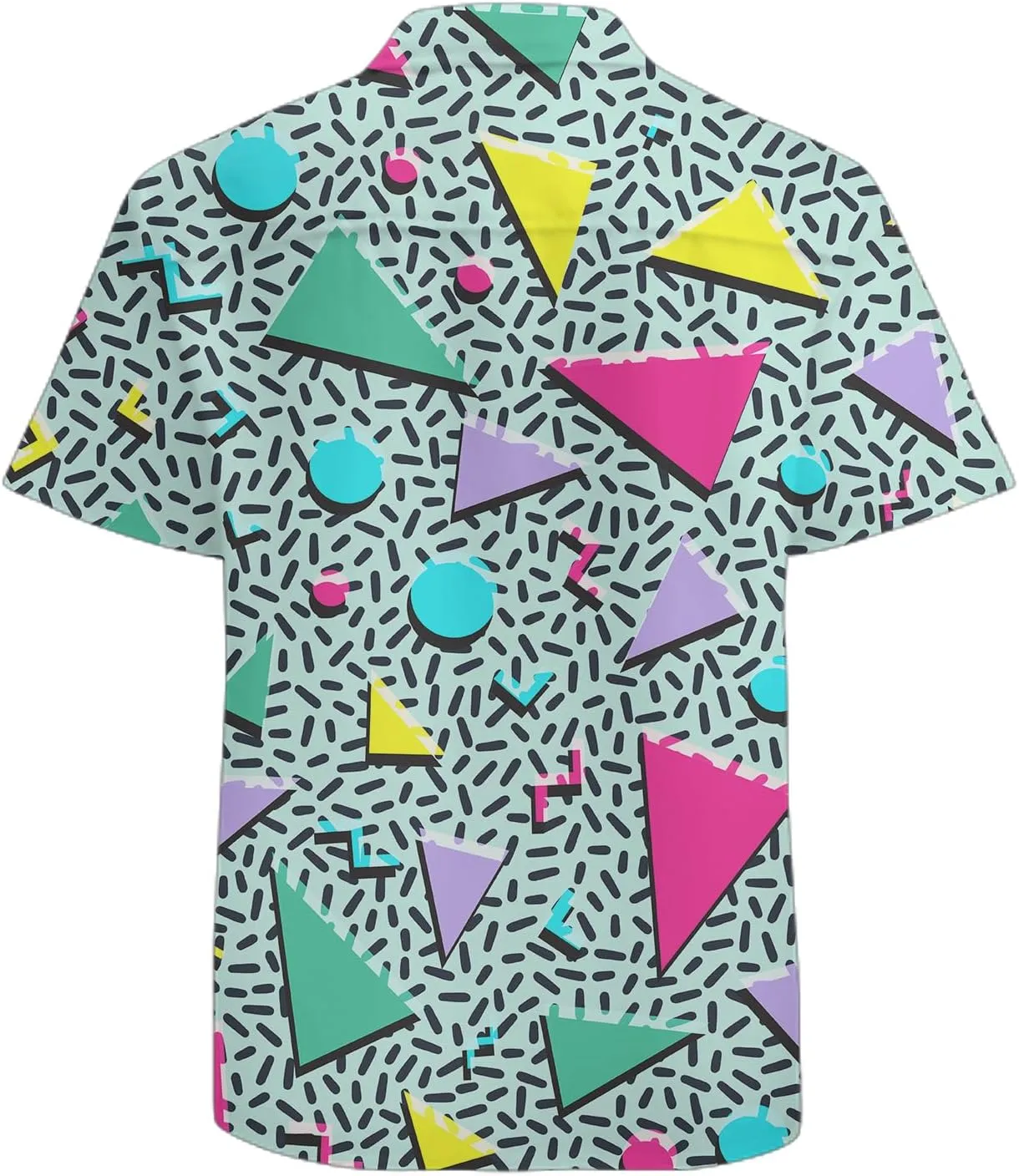 Mens Funny Hawaiian Shirts 3D Graphic Button Down Short Sleeve Tropical Holiday Beach Aloha Shirt