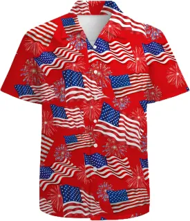 Mens Funny Hawaiian Shirts 3D Graphic Button Down Short Sleeve Tropical Holiday Beach Aloha Shirt