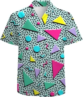 Mens Funny Hawaiian Shirts 3D Graphic Button Down Short Sleeve Tropical Holiday Beach Aloha Shirt