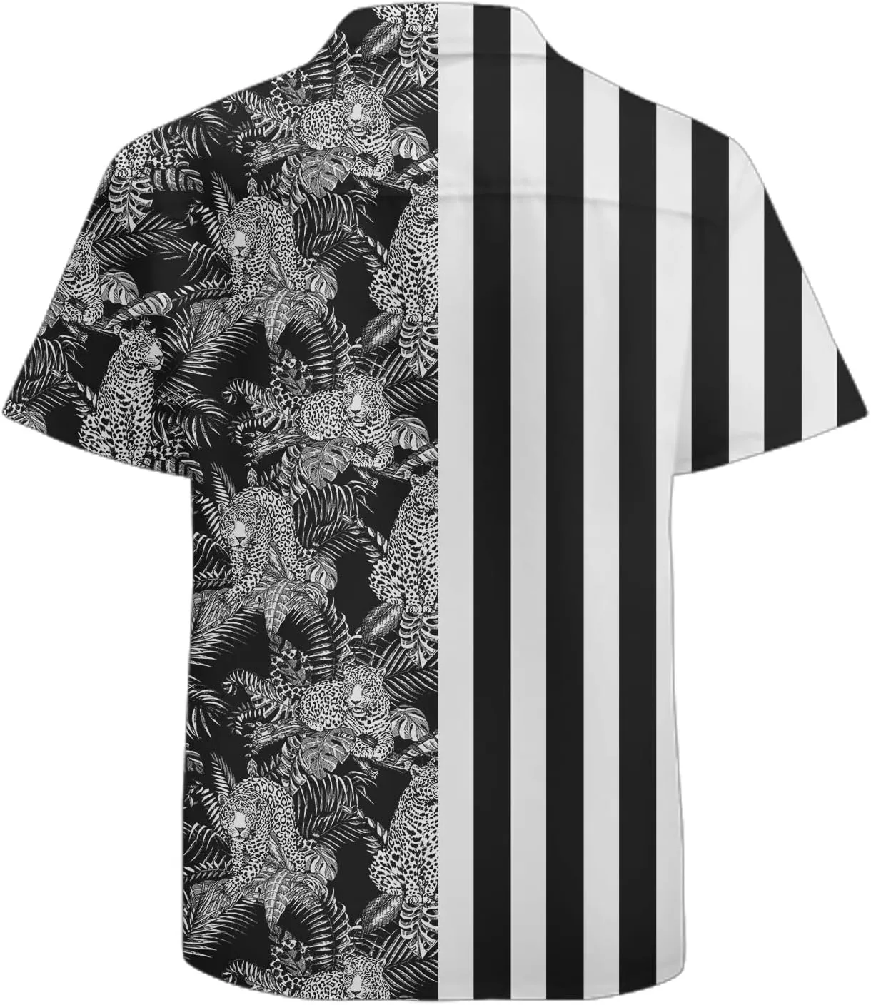 Mens Funny Hawaiian Shirts 3D Graphic Button Down Short Sleeve Tropical Holiday Beach Aloha Shirt