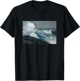 Northeaster Winslow Homer Fine Art Painting Storm Ocean Wave T-Shirt