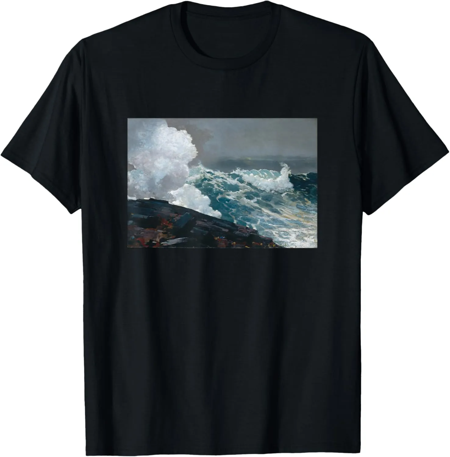 Northeaster Winslow Homer Fine Art Painting Storm Ocean Wave T-Shirt