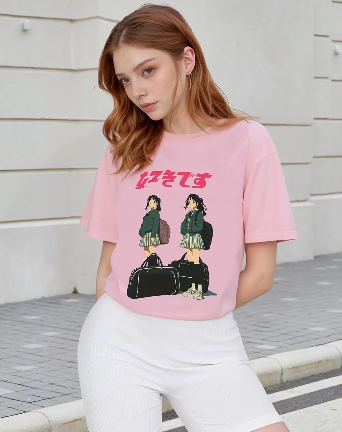 Oversized Graphic Tees Men Vintage Y2K Print Shirts Streetwear Unisex Harajuku T-Shirts