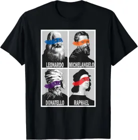 Renaissance Ninja Artists Poster Style Pop Art T-Shirt T-Shirt