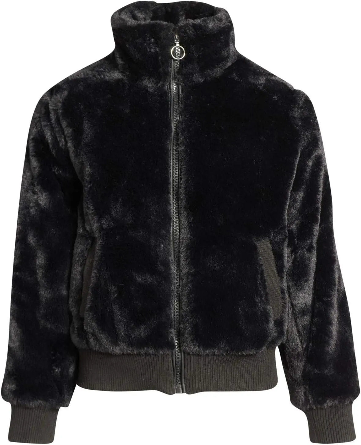 URBAN REPUBLIC Girls' Winter Coat - Zip Up Warm Plush Faux Fur Teddy Dress Coat and Bomber Jacket for Girls (Sizes: 4-16)