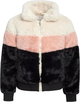URBAN REPUBLIC Girls' Winter Coat - Zip Up Warm Plush Faux Fur Teddy Dress Coat and Bomber Jacket for Girls (Sizes: 4-16)