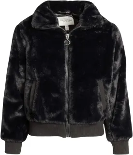 URBAN REPUBLIC Girls' Winter Coat - Zip Up Warm Plush Faux Fur Teddy Dress Coat and Bomber Jacket for Girls (Sizes: 4-16)
