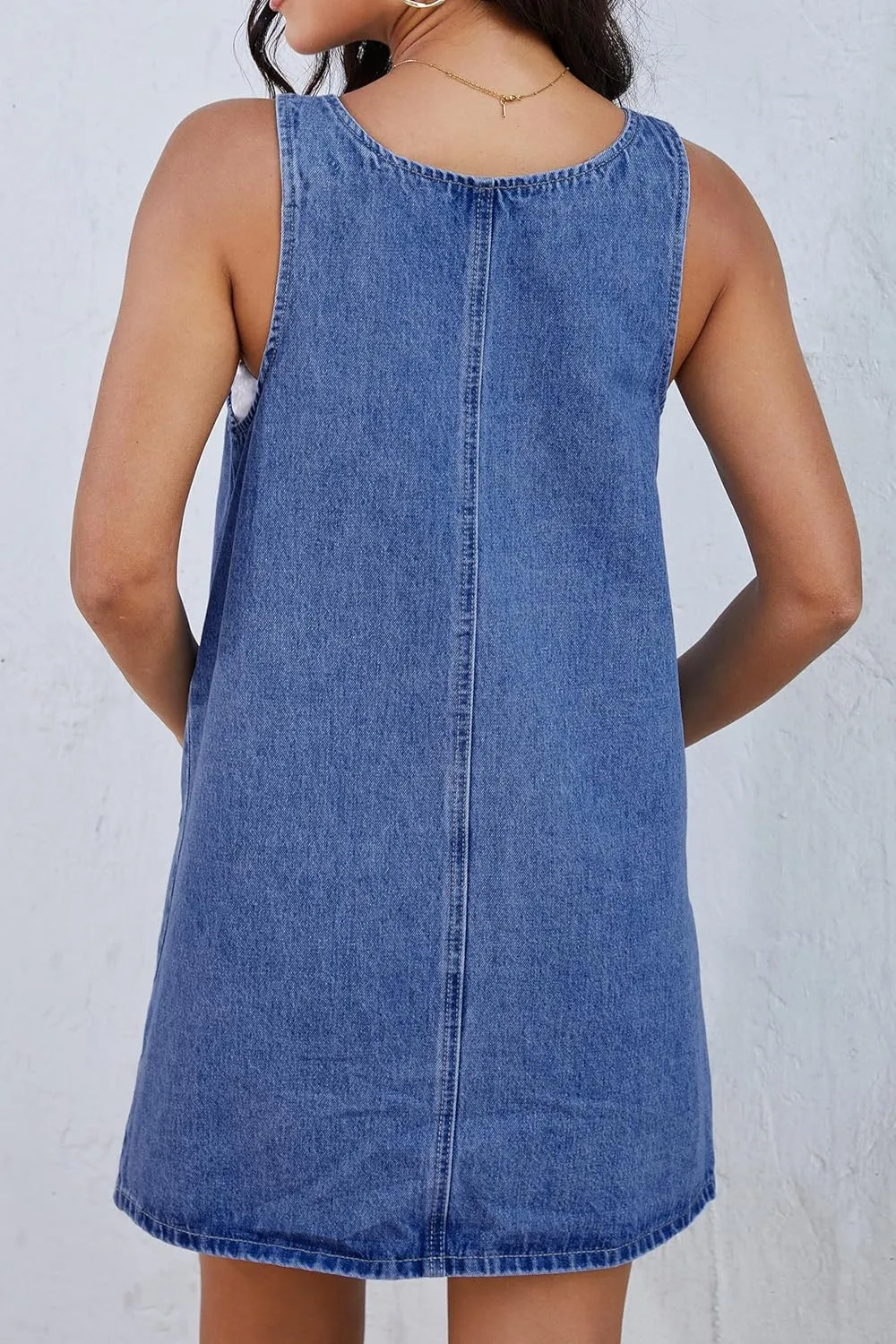 Womens Adjustable Strap Denim Overalls Dress Jeans Overall Jumper with Pockets