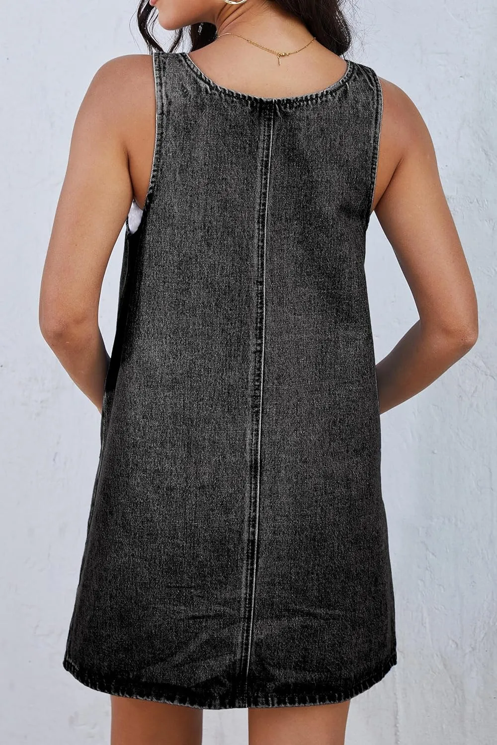 Womens Adjustable Strap Denim Overalls Dress Jeans Overall Jumper with Pockets