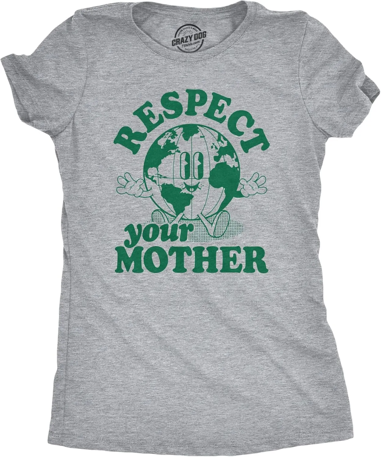 Womens Earth Day T Shirt Funny Awesome Environmental Nature Recycling Tee for Ladies