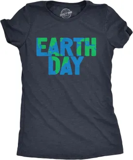 Womens Earth Day T Shirt Funny Awesome Environmental Nature Recycling Tee for Ladies