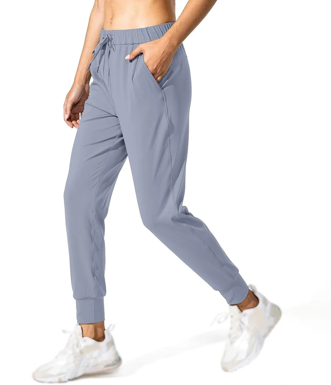 Women's Joggers Pants Drawstring Running Sweatpants with Pockets High Waisted Athletic Tapered Sweatpants Workout