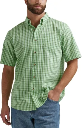 Wrangler Authentics Men's Short Sleeve Classic Plaid Shirt