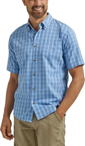 Wrangler Authentics Men's Short Sleeve Classic Plaid Shirt