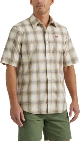 Wrangler Authentics Men's Short Sleeve Classic Plaid Shirt