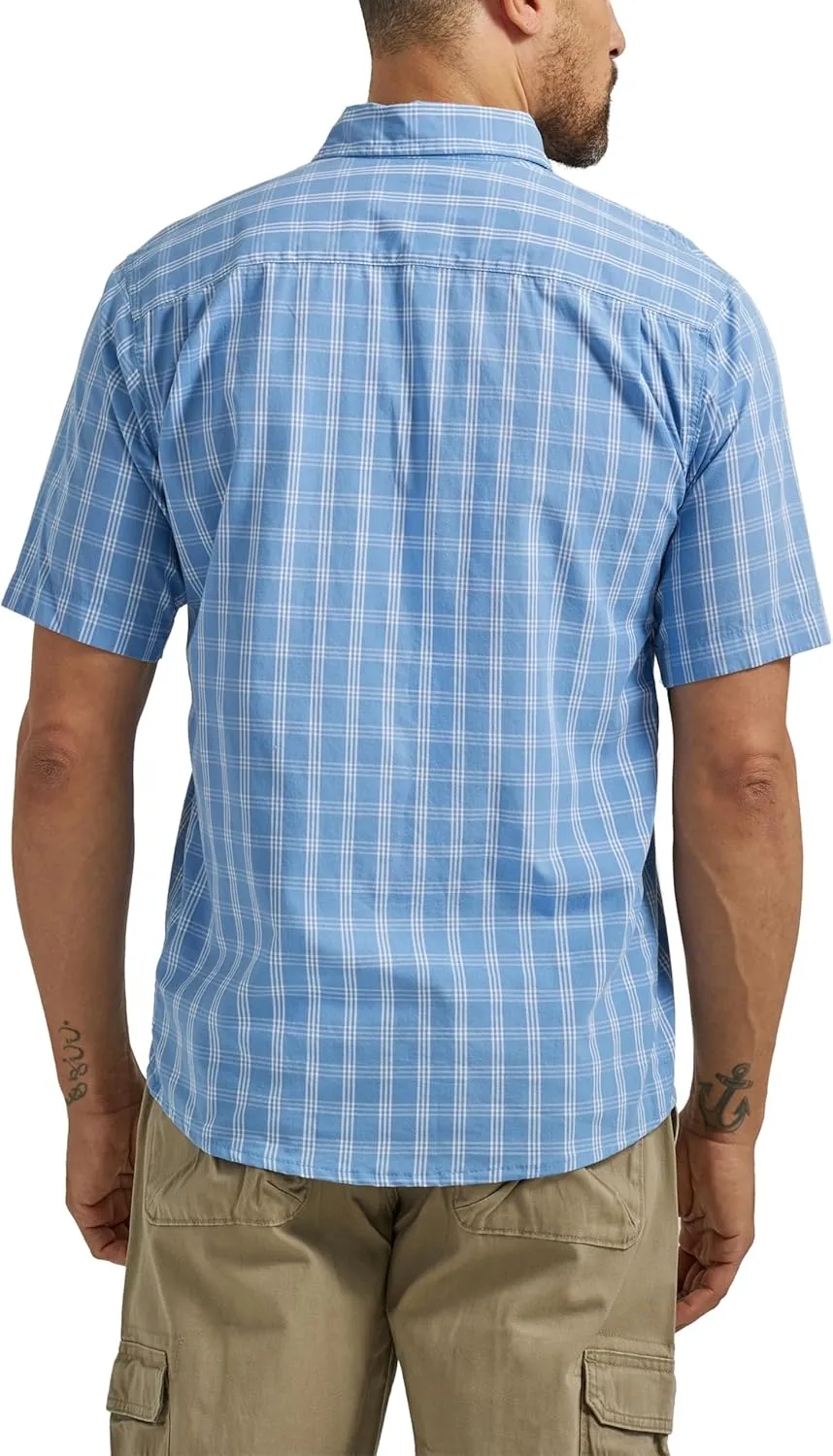 Wrangler Authentics Men's Short Sleeve Classic Plaid Shirt